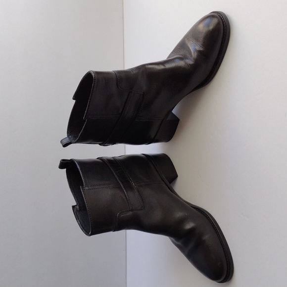 J.Crew Parker black leather ankle boots size 9 - Picture 3 of 10